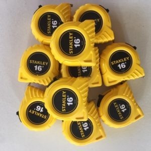 Stanley calibrated tape measure, 16ft Lot of 10, NIST Traceable