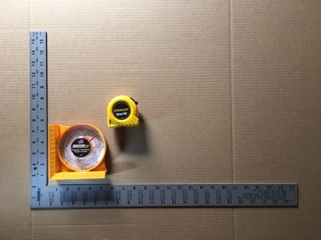 Validation Kit With Square, Tape Measure, Angle Finder